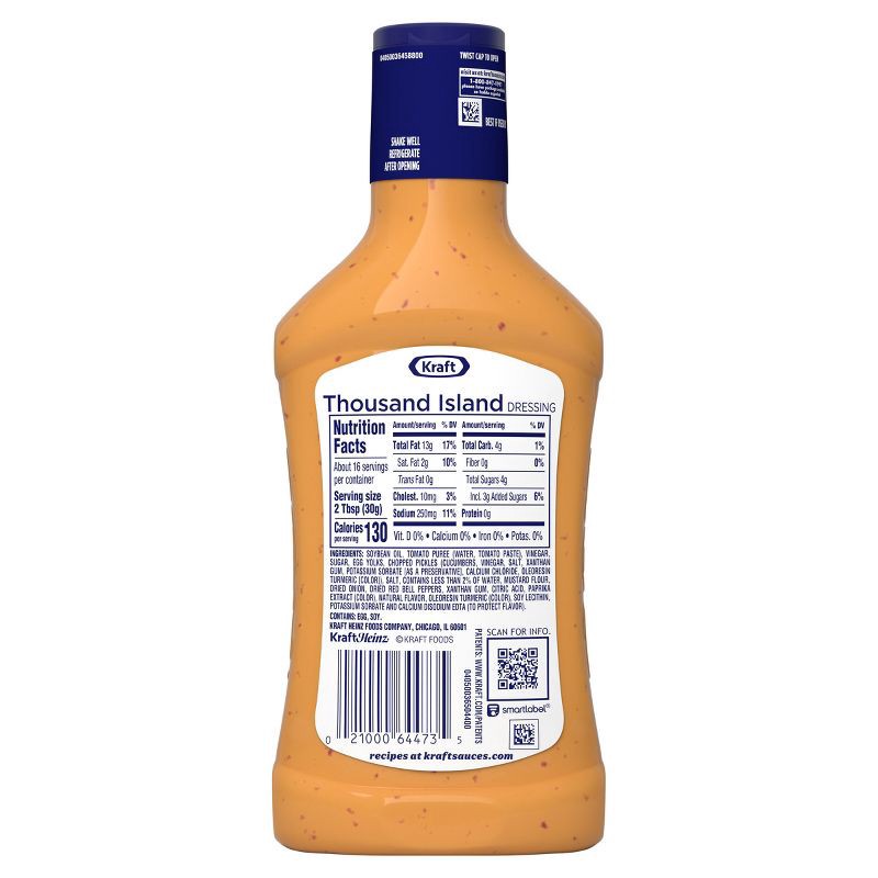 slide 9 of 9, Kraft Thousand Island Salad Dressing - 16fl oz, 16 fl oz