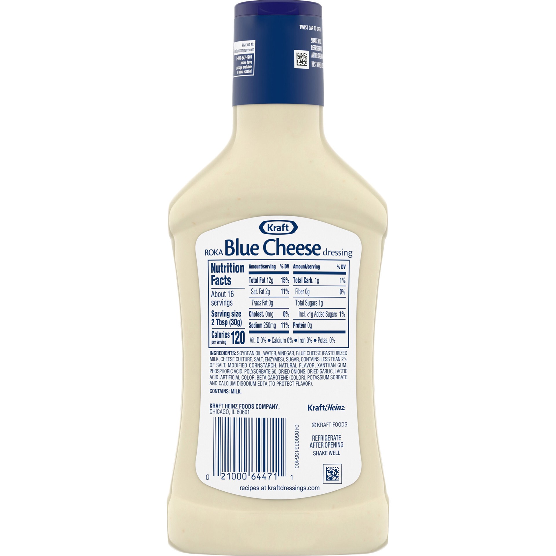 Kraft Roka Blue Cheese Salad Dressing Bottle 16 fl oz Shipt