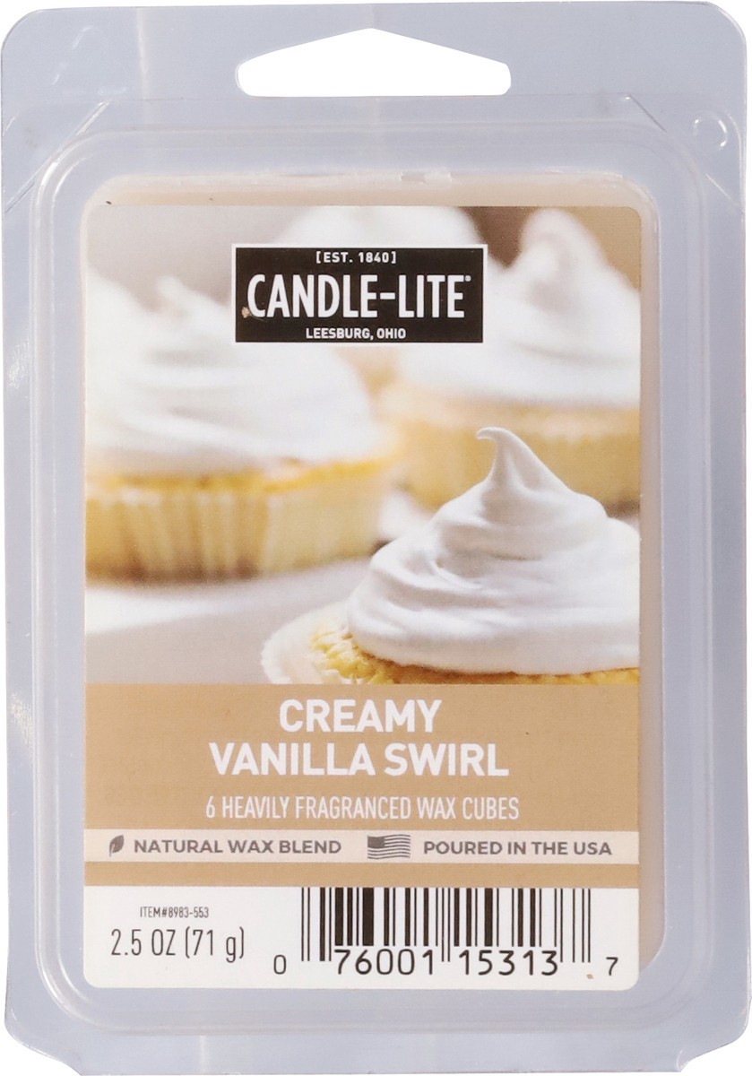 slide 9 of 12, Candle-Lite Creamy Vanilla Swirl Wax Cubes 6 ea, 6 ct