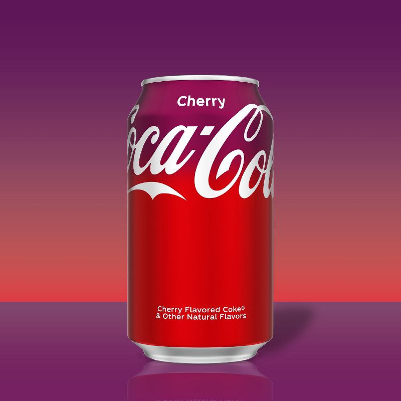 slide 3 of 9, Coca-Cola Cherry Soda - 12pk/12 fl oz Cans, 12 ct; 12 fl oz