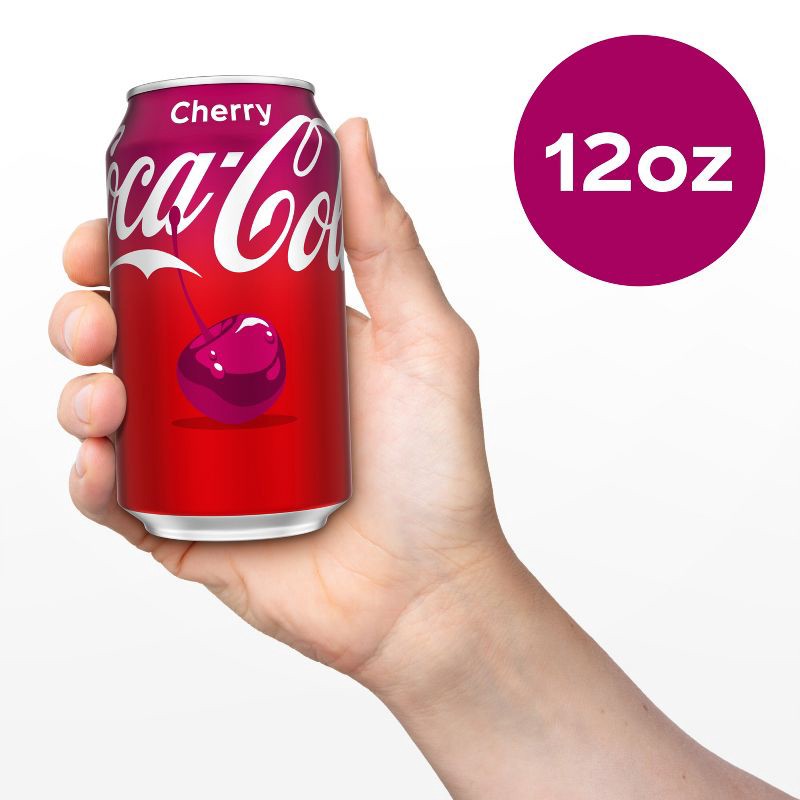 slide 7 of 8, Coca-Cola Cherry Soda - 12pk/12 fl oz Cans, 12 ct; 12 fl oz