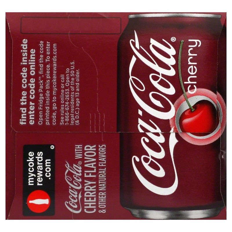 slide 9 of 9, Coca-Cola Cherry Soda - 12pk/12 fl oz Cans, 12 ct; 12 fl oz