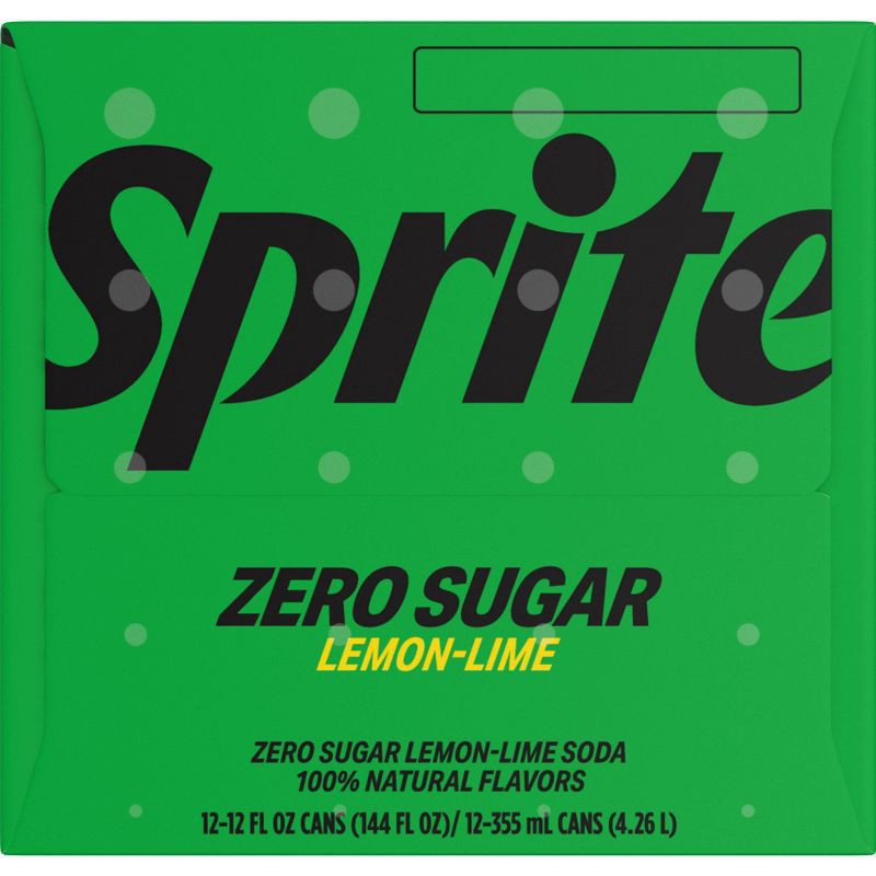 slide 3 of 7, Sprite Zero Soda - 12pk/12 fl oz Cans, 12 ct; 12 fl oz