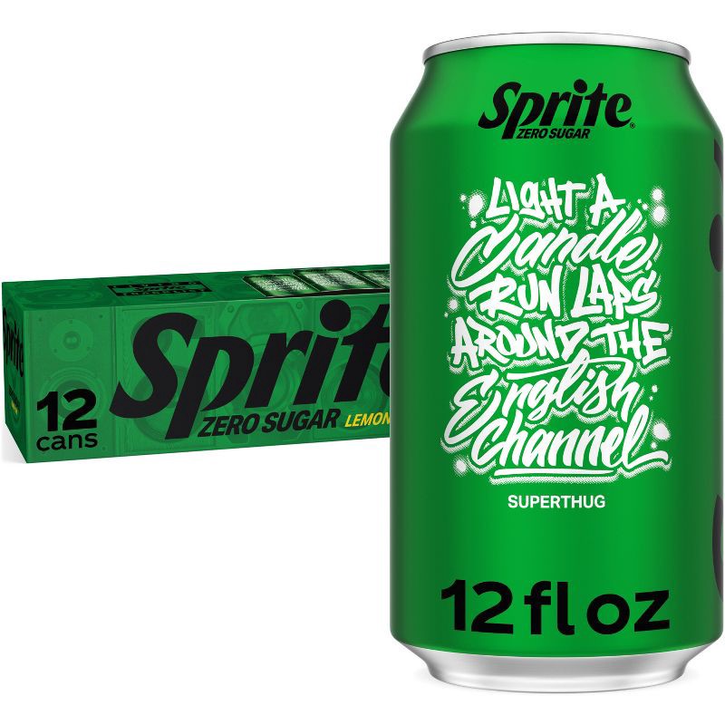 slide 1 of 12, Sprite Zero Soda - 12pk/12 fl oz Cans, 12 ct; 12 fl oz