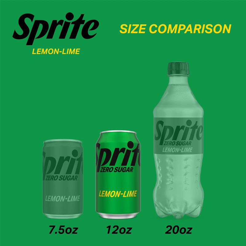 slide 7 of 7, Sprite Zero Soda - 12pk/12 fl oz Cans, 12 ct; 12 fl oz