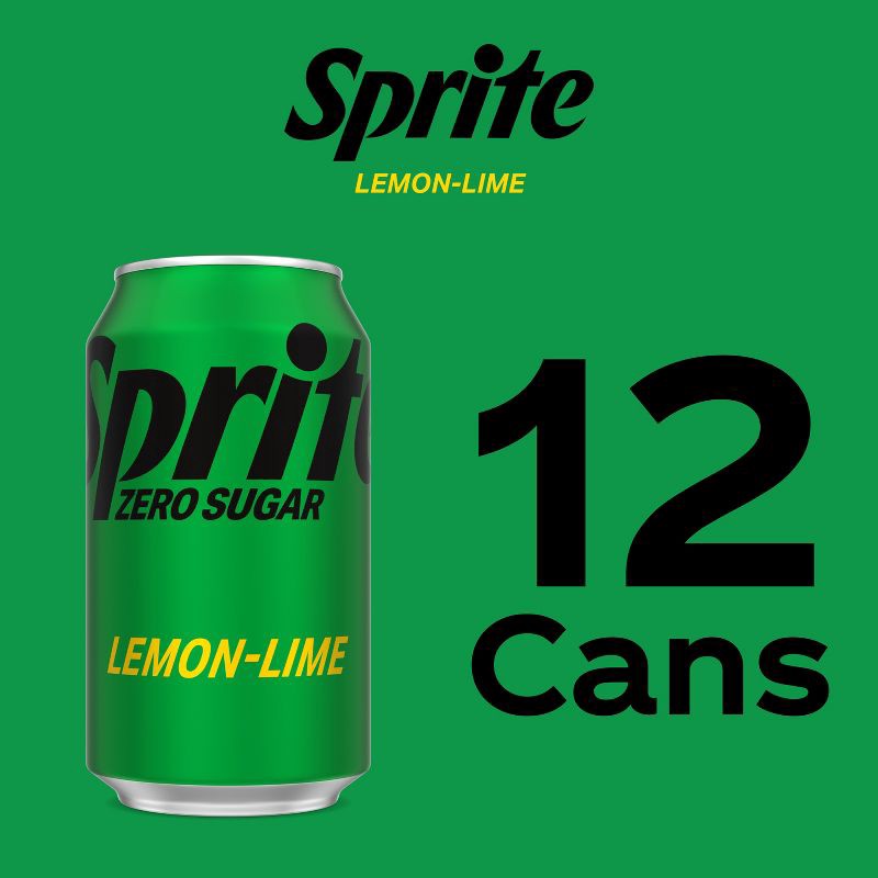 slide 3 of 7, Sprite Zero Soda - 12pk/12 fl oz Cans, 12 ct; 12 fl oz