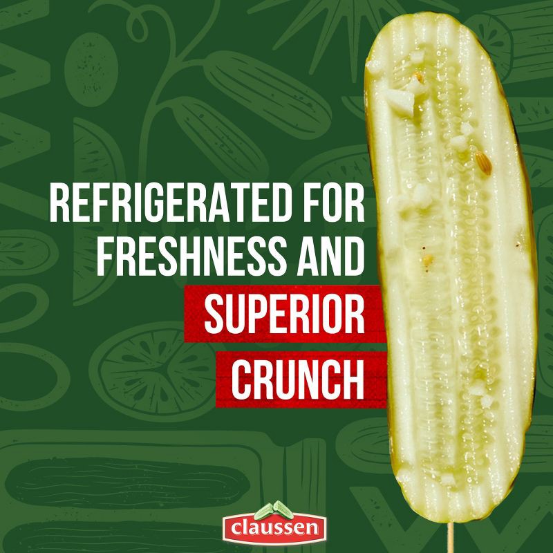 slide 6 of 10, Claussen Dill Sandwich Pickle Slices - 20 fl oz, 20 fl oz