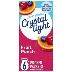 Crystal Light Fruit Punch Drink Mix - 6pk/0.34oz