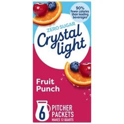 Crystal Light Fruit Punch Drink Mix - 6pk/0.34oz