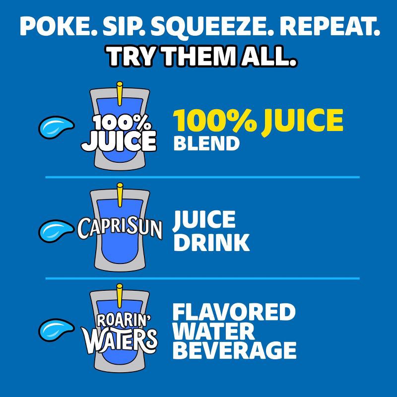 slide 7 of 12, Capri Sun 100% Fruit Punch Juice - 10pk/6 fl oz Pouches, 10 ct; 6 fl oz