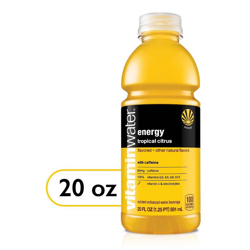 slide 1 of 8, Vitamin Water vitaminwater energy tropical citrus - 20 fl oz Bottle, 20 fl oz