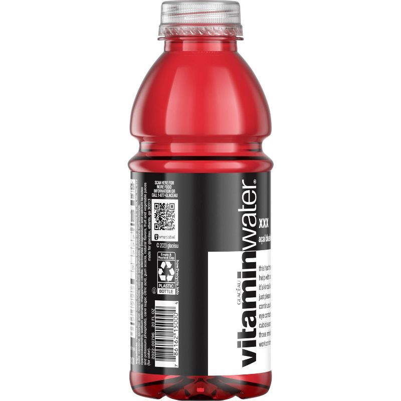 slide 3 of 7, Vitamin Water vitaminwater xxx açai- blueberry-pomegranate - 20 fl oz Bottle, 20 fl oz