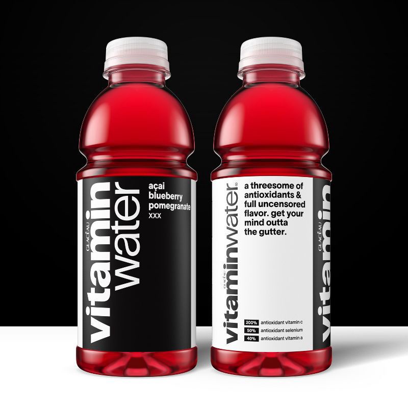 slide 3 of 7, Vitamin Water vitaminwater xxx açai- blueberry-pomegranate - 20 fl oz Bottle, 20 fl oz
