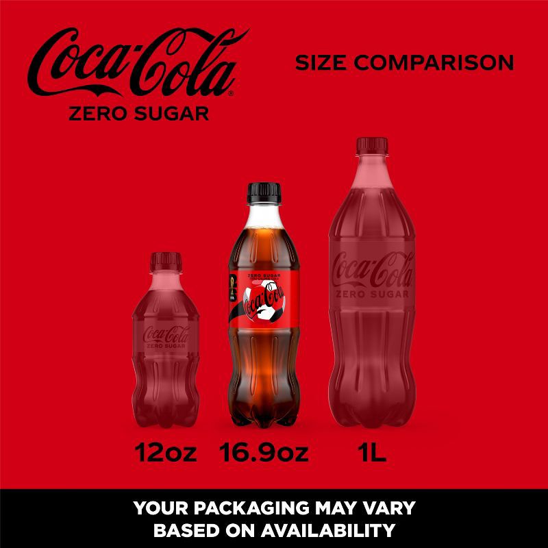 slide 3 of 6, Coca-Cola Zero Sugar Soda - 6pk/16.9 fl oz Bottles, 6 ct; 16.9 fl oz