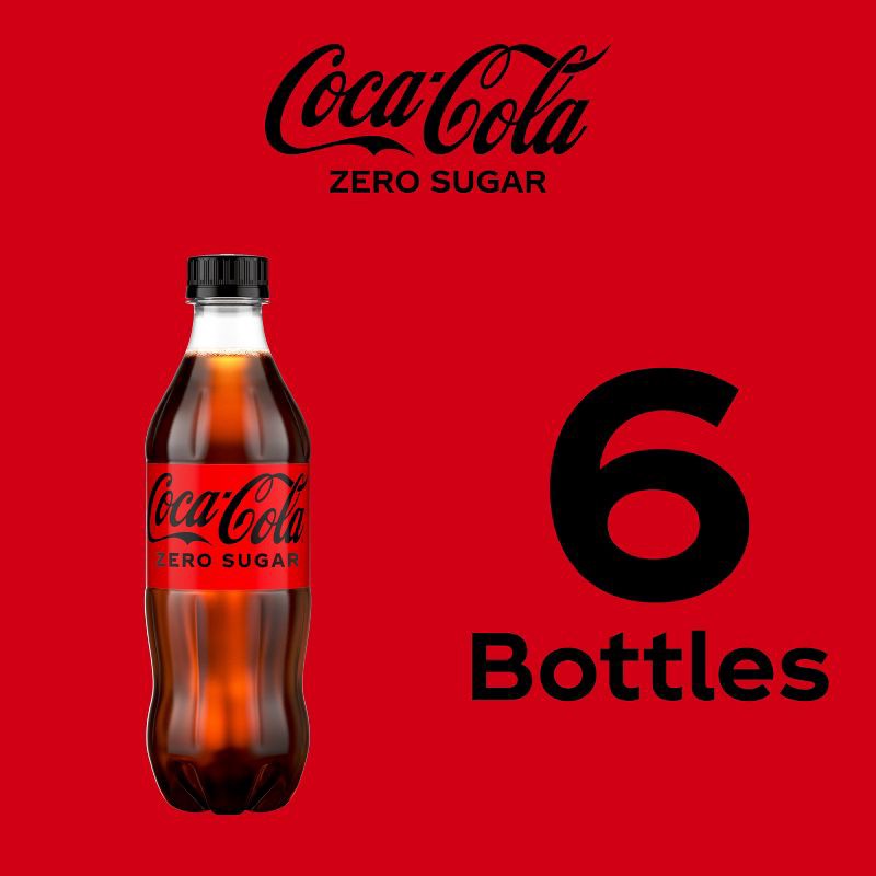 slide 5 of 7, Coca-Cola Zero Sugar Soda - 6pk/16.9 fl oz Bottles, 6 ct; 16.9 fl oz