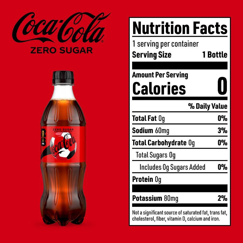 slide 6 of 6, Coca-Cola Zero Sugar Soda - 6pk/16.9 fl oz Bottles, 6 ct; 16.9 fl oz