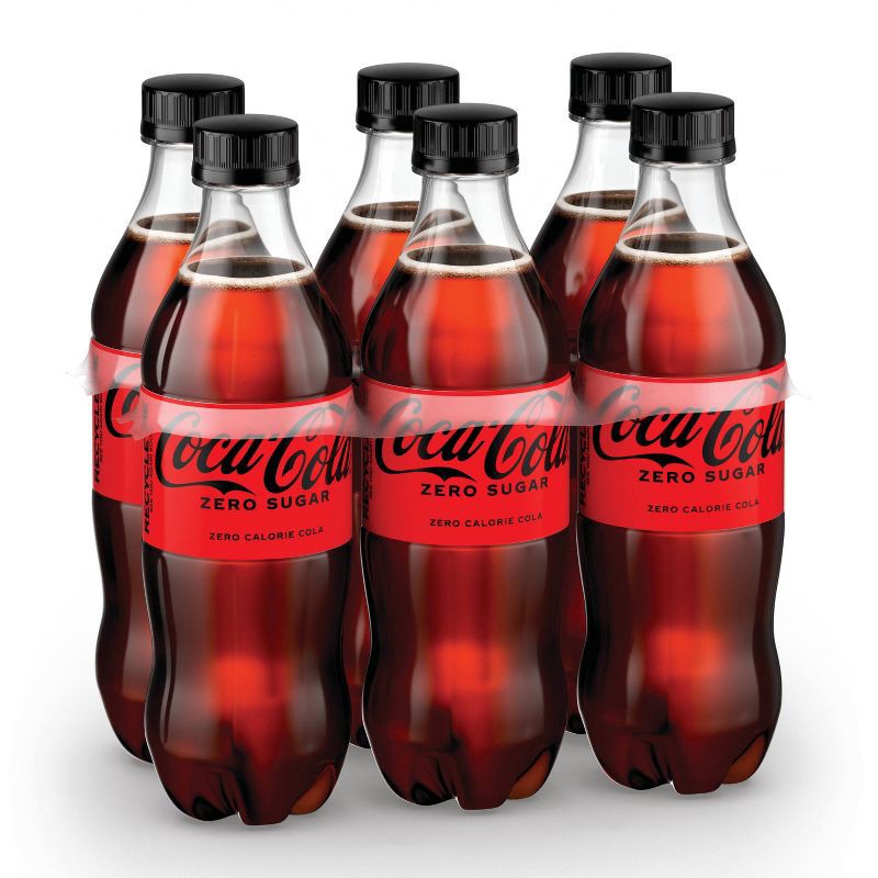 slide 7 of 10, Coca-Cola Zero Sugar Soda - 6pk/16.9 fl oz Bottles, 6 ct; 16.9 fl oz