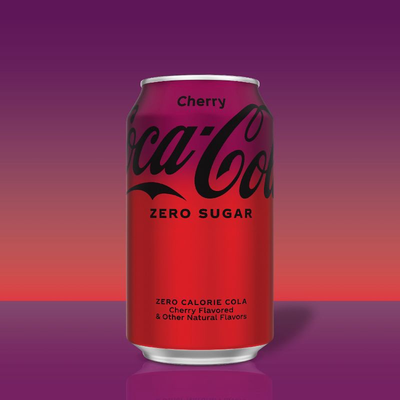 slide 2 of 13, Coca-Cola Zero Coca-Cola Cherry Zero Soda - 12pk/12 fl oz Cans, 12 ct; 12 fl oz