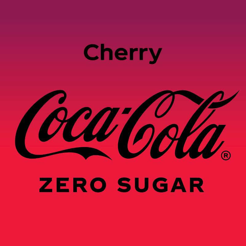 slide 3 of 13, Coca-Cola Zero Coca-Cola Cherry Zero Soda - 12pk/12 fl oz Cans, 12 ct; 12 fl oz