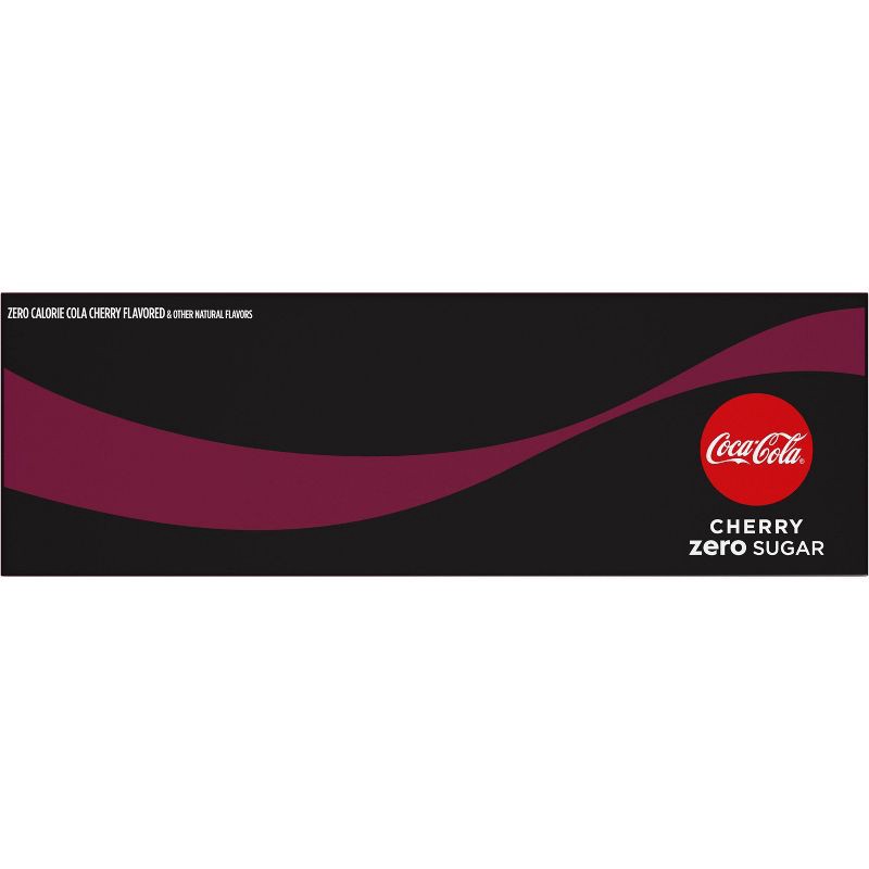 slide 9 of 13, Coca-Cola Zero Coca-Cola Cherry Zero Soda - 12pk/12 fl oz Cans, 12 ct; 12 fl oz