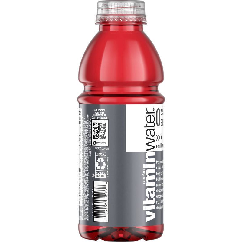 slide 4 of 5, Vitamin Water vitaminwater zero xxx açai- blueberry-pomegranate - 20 fl oz Bottle, 20 fl oz