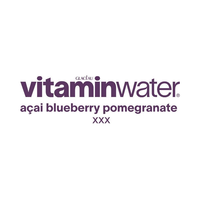 slide 4 of 6, Vitamin Water vitaminwater zero xxx açai- blueberry-pomegranate - 20 fl oz Bottle, 20 fl oz