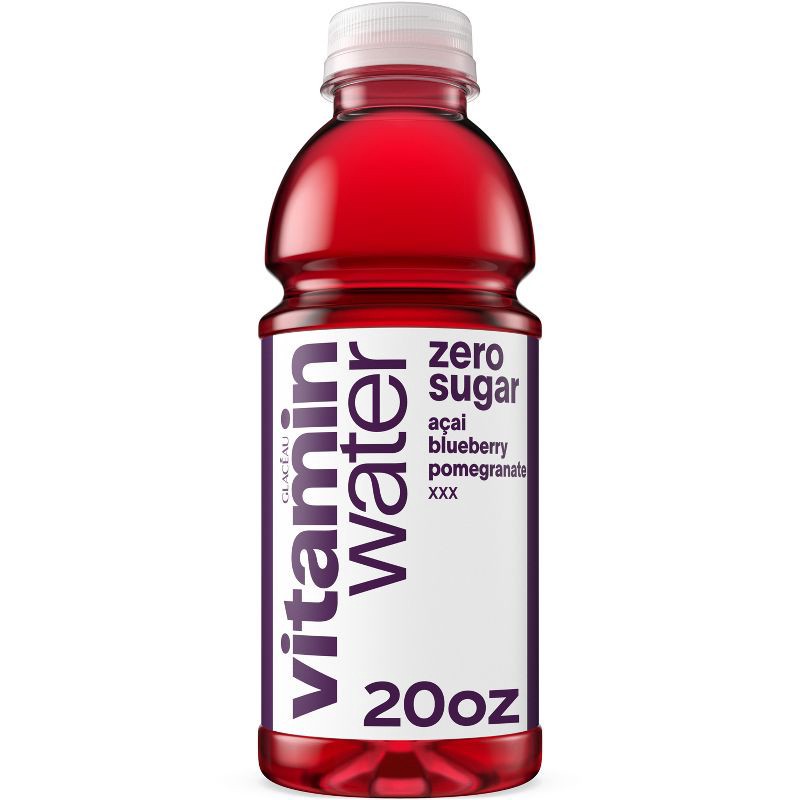 slide 1 of 6, Vitamin Water vitaminwater zero xxx açai- blueberry-pomegranate - 20 fl oz Bottle, 20 fl oz