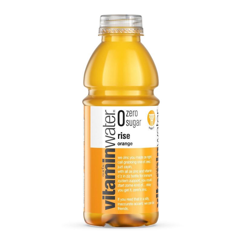 slide 4 of 7, Vitamin Water vitaminwater zero rise orange - 20 fl oz Bottle, 20 fl oz