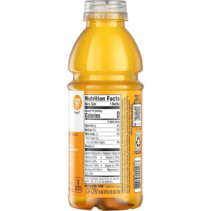 slide 5 of 7, Vitamin Water vitaminwater zero rise orange - 20 fl oz Bottle, 20 fl oz