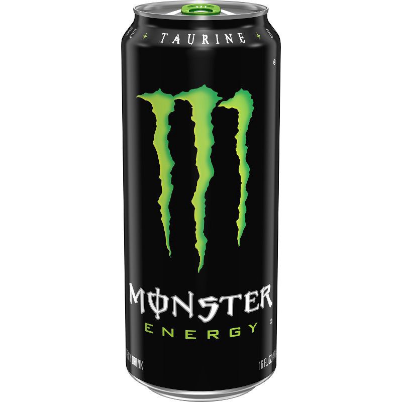slide 1 of 5, Monster Energy, Original - 16 fl oz Can, 16 fl oz
