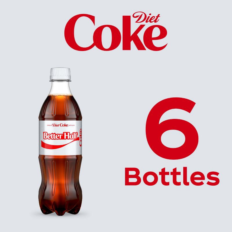 slide 7 of 8, Diet Coke Soda - 6pk/16.9 fl oz Bottles, 6 ct; 16.9 fl oz