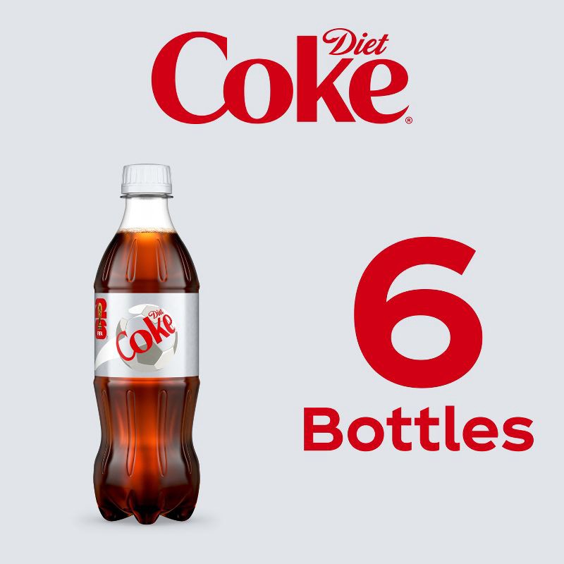 slide 4 of 6, Diet Coke Soda - 6pk/16.9 fl oz Bottles, 6 ct; 16.9 fl oz