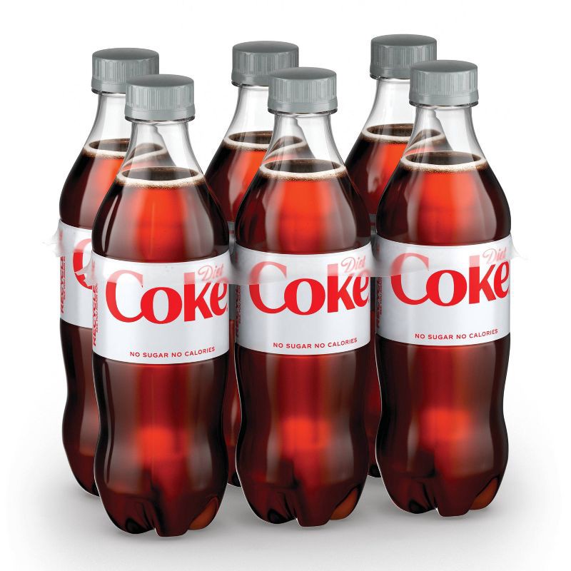 slide 8 of 11, Diet Coke Soda - 6pk/16.9 fl oz Bottles, 6 ct; 16.9 fl oz