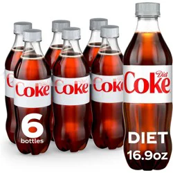 Diet Coke Soda - 6pk/16.9 fl oz Bottles