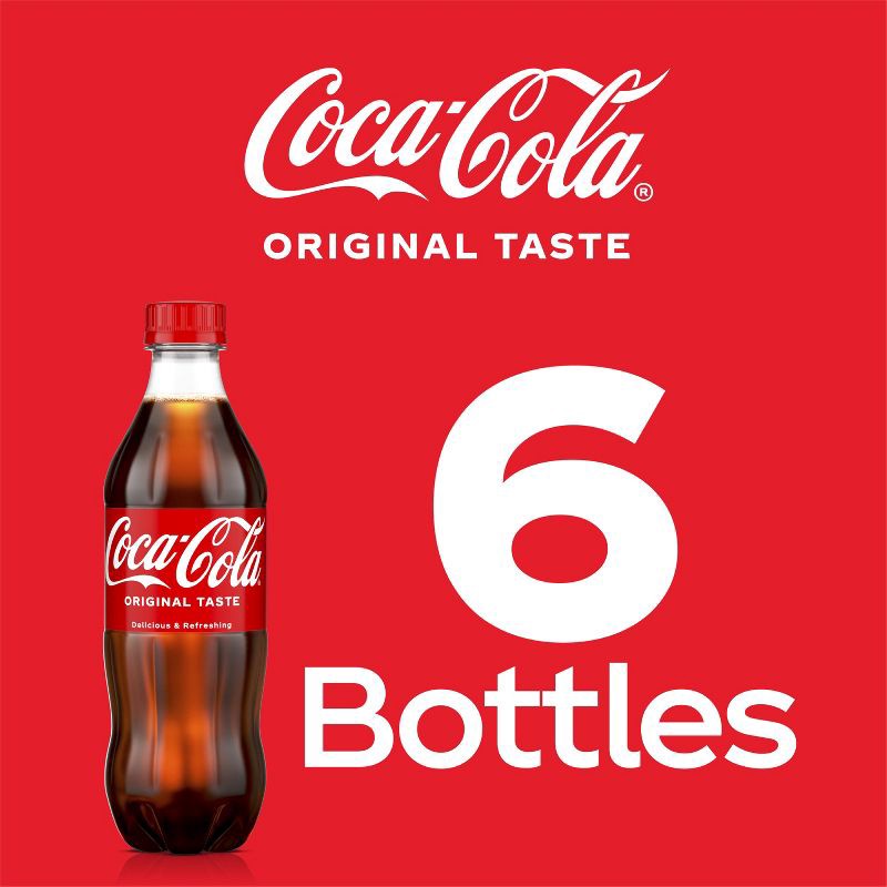 slide 4 of 10, Coca-Cola Soda - 6pk/16.9 fl oz Bottles, 6 ct; 16.9 fl oz