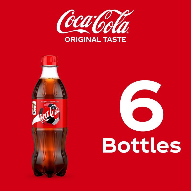 slide 4 of 6, Coca-Cola Soda - 6pk/16.9 fl oz Bottles, 6 ct; 16.9 fl oz
