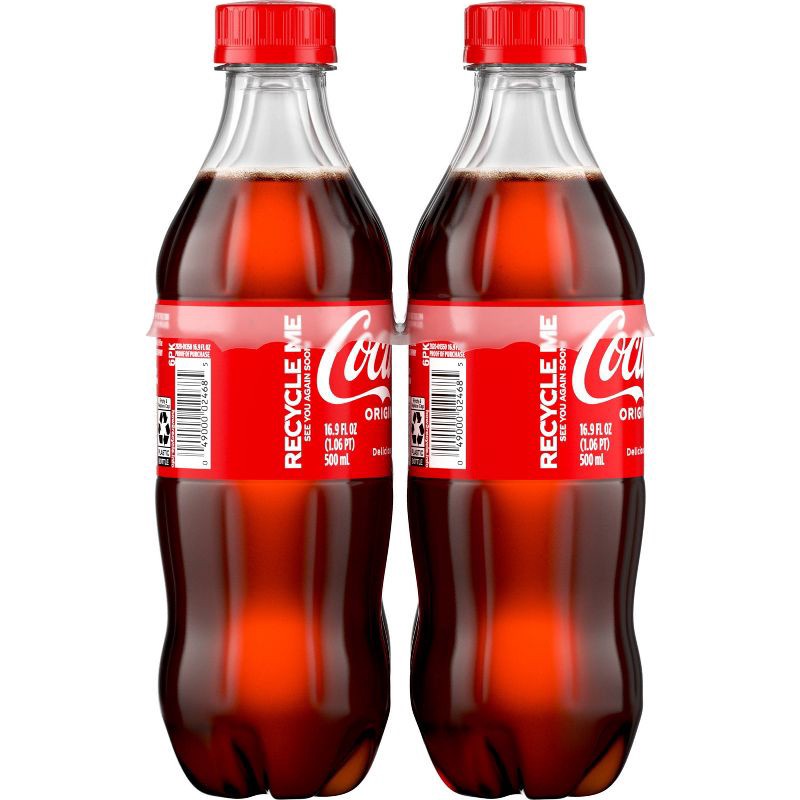 slide 7 of 10, Coca-Cola Soda - 6pk/16.9 fl oz Bottles, 6 ct; 16.9 fl oz