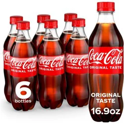 Coca-Cola Soda - 6pk/16.9 fl oz Bottles