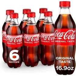 Coca-Cola Soda - 6pk/16.9 fl oz Bottles