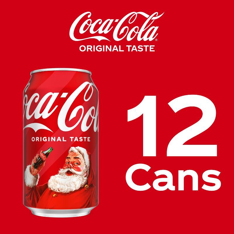 slide 3 of 7, Coca-Cola Soda - 12pk/12 fl oz Cans, 12 ct; 12 fl oz