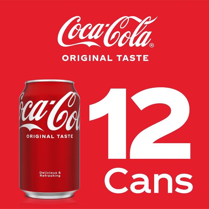 slide 4 of 13, Coca-Cola Soda - 12pk/12 fl oz Cans, 12 ct; 12 fl oz