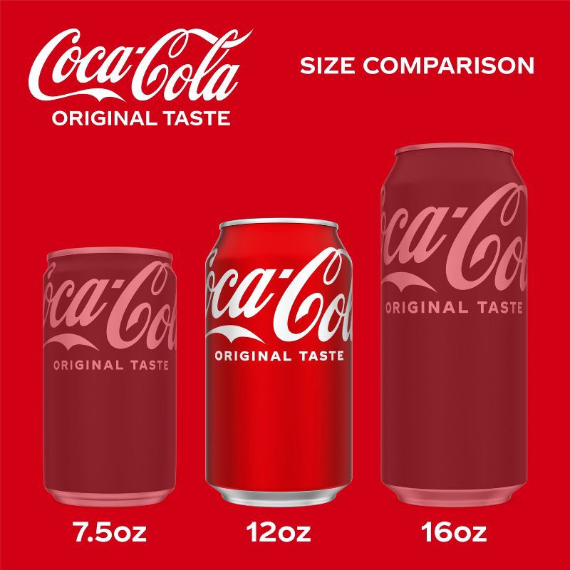 slide 4 of 8, Coca-Cola Soda - 12pk/12 fl oz Cans, 12 ct; 12 fl oz