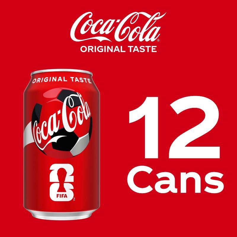 slide 4 of 6, Coca-Cola Soda - 12pk/12 fl oz Cans, 12 ct; 12 fl oz