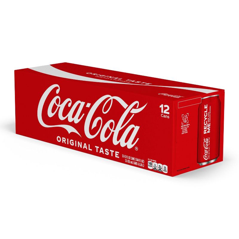 slide 9 of 13, Coca-Cola Soda - 12pk/12 fl oz Cans, 12 ct; 12 fl oz