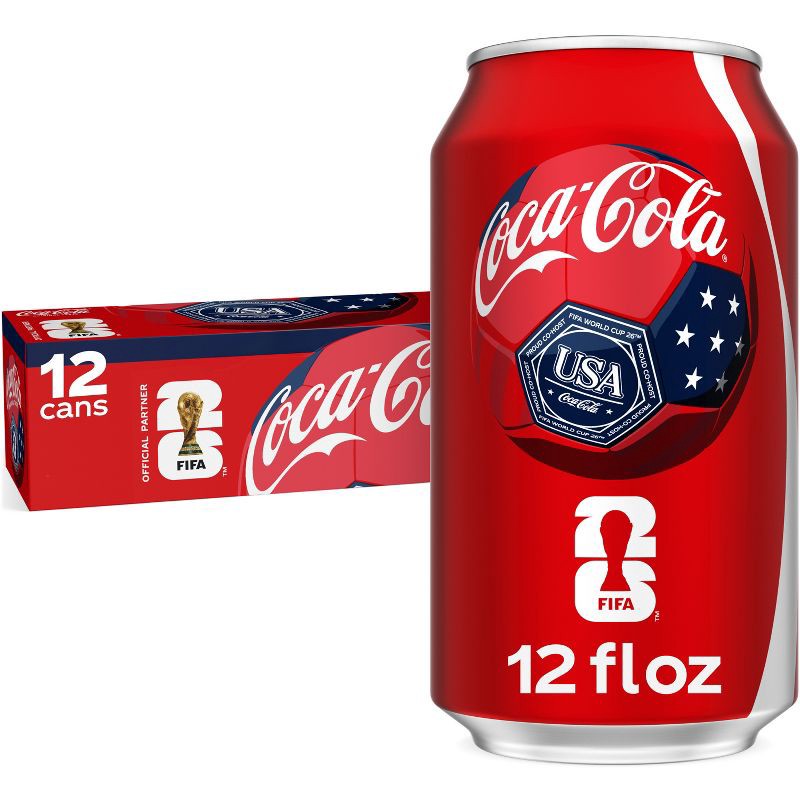slide 1 of 11, Coca-Cola Soda - 12pk/12 fl oz Cans, 12 ct; 12 fl oz