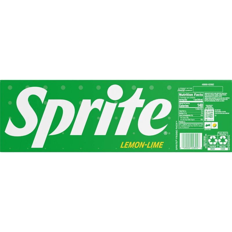 slide 5 of 7, Sprite Soda - 12pk/12 fl oz Cans, 12 ct; 12 fl oz