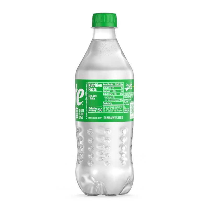 slide 3 of 7, Sprite - 20 fl oz Bottle, 20 fl oz