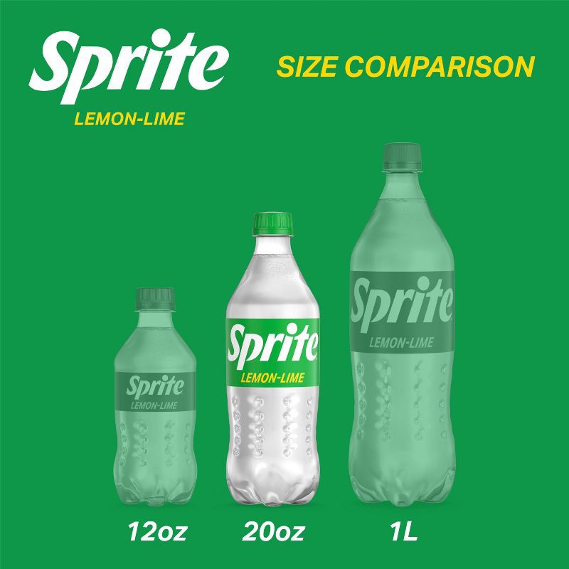 slide 4 of 7, Sprite - 20 fl oz Bottle, 20 fl oz