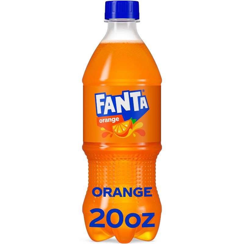 slide 1 of 6, Fanta Orange Soda - 20 fl oz Bottle, 20 fl oz