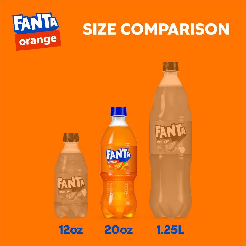 slide 4 of 6, Fanta Orange Soda - 20 fl oz Bottle, 20 fl oz